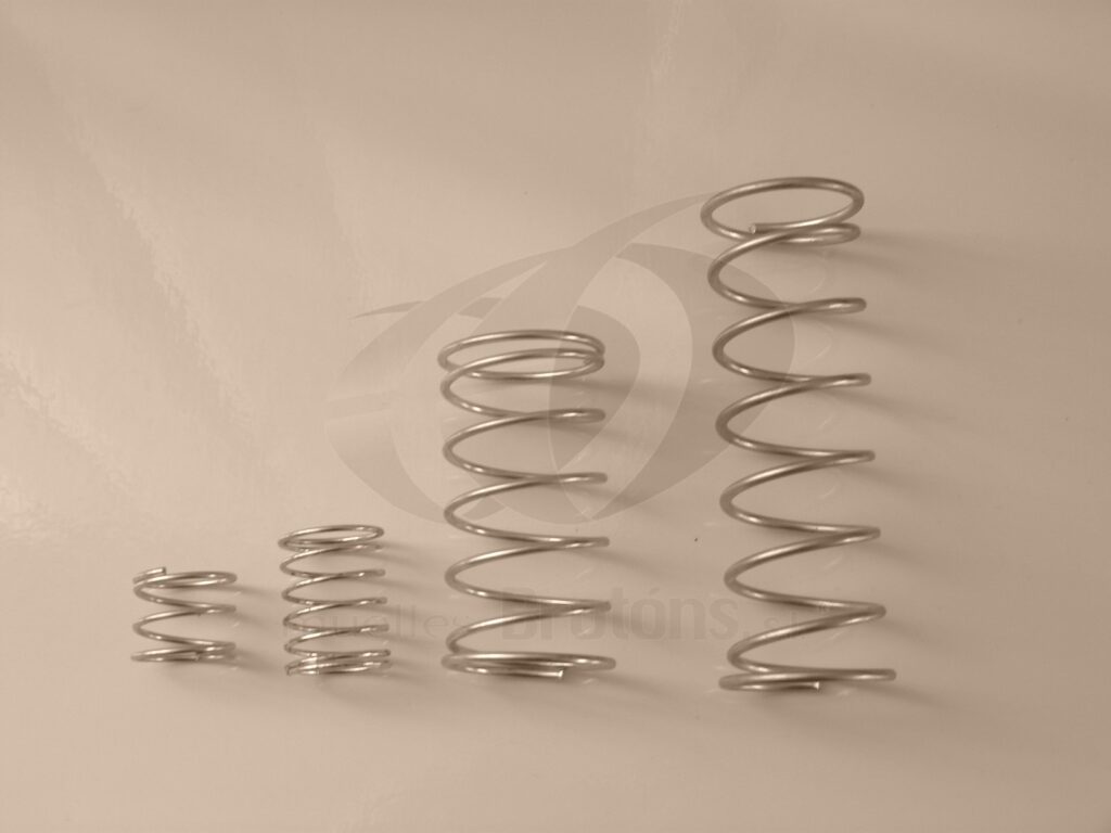 Muelle de compresión de acero inoxidable fabricado a medida