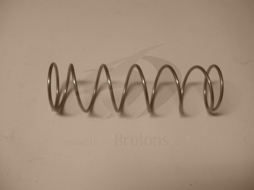 Muelle de compresión de acero inoxidable fabricado a medida