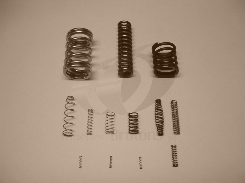 Muelle de compresión de acero inoxidable fabricado a medida
