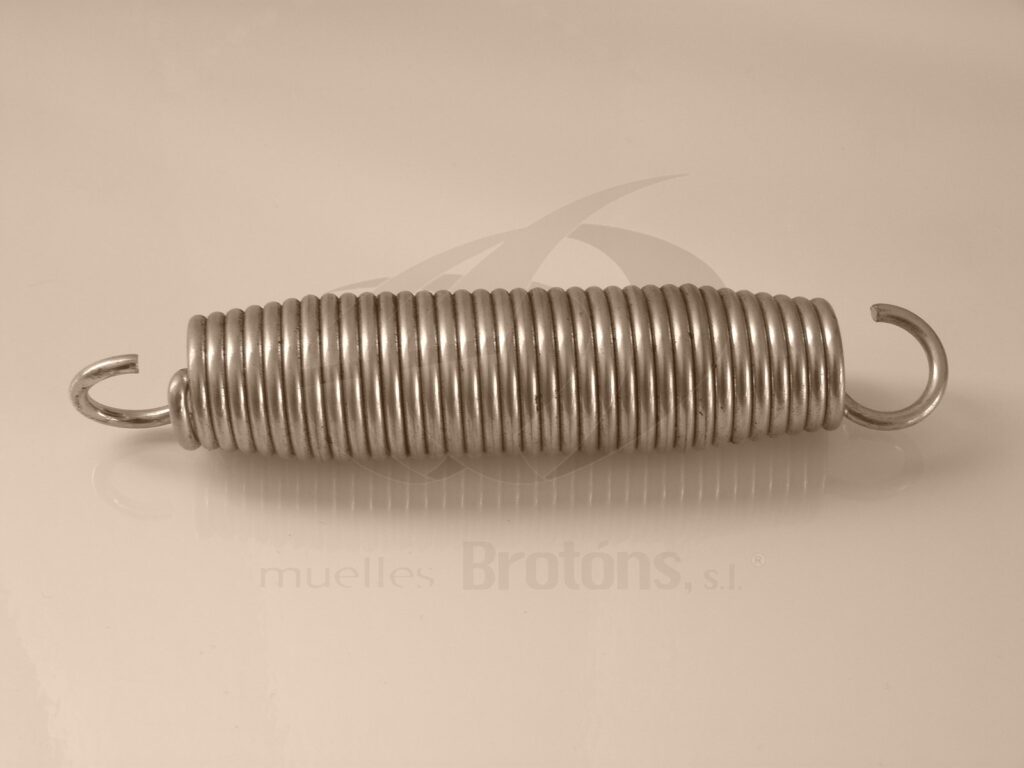 Muelle de tracción de acero inoxidable fabricado a medida