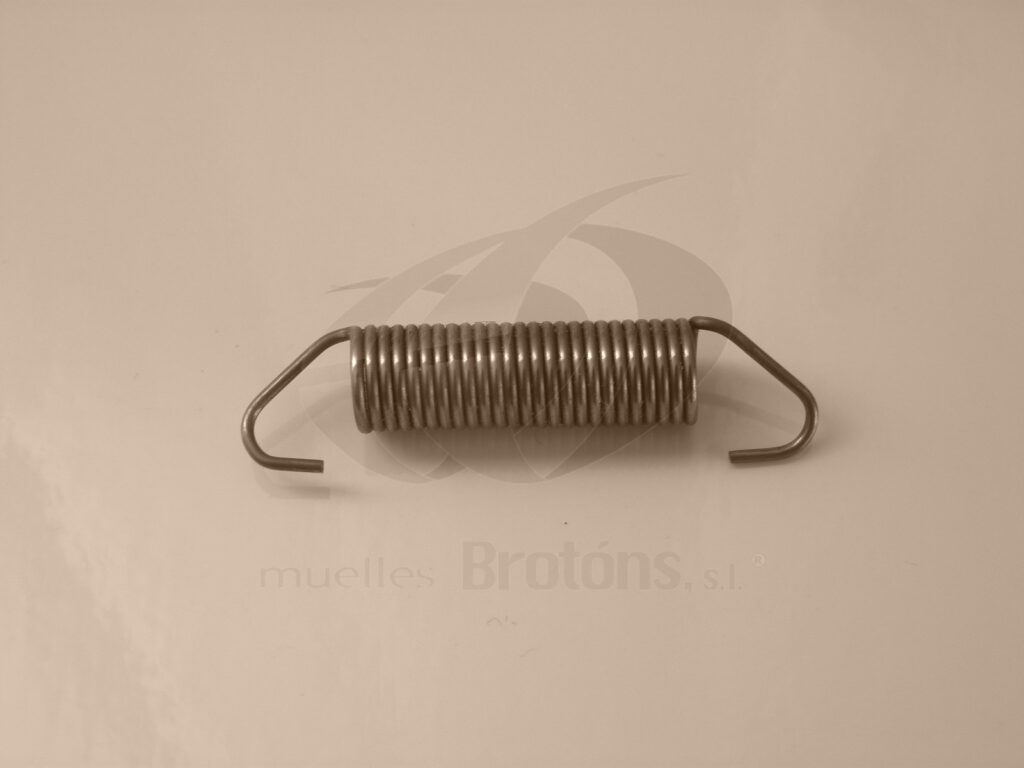 Muelle de tracción de acero inoxidable fabricado a medida