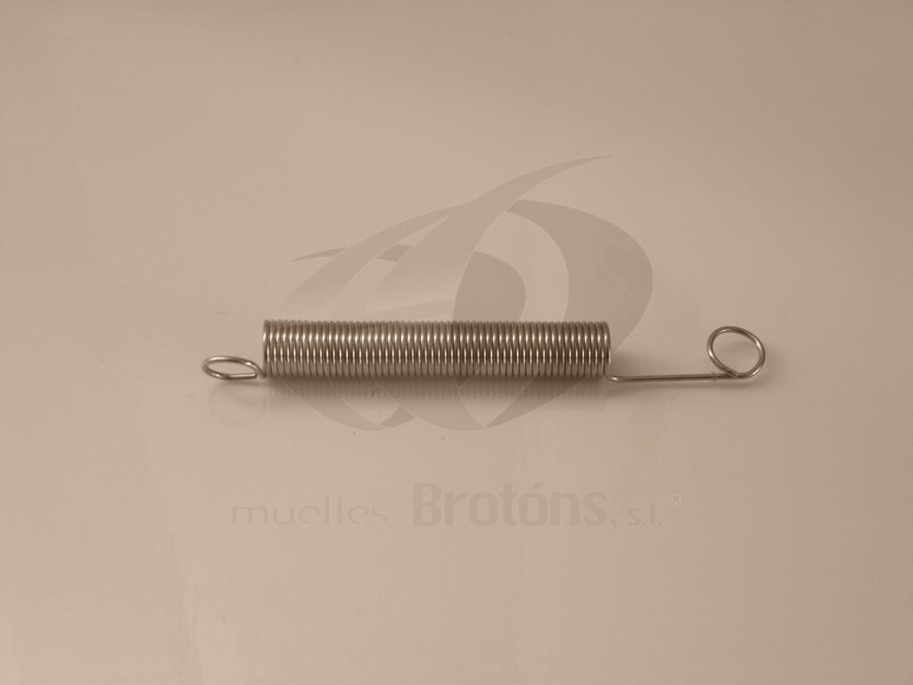 Muelle de tracción de acero inoxidable fabricado a medida