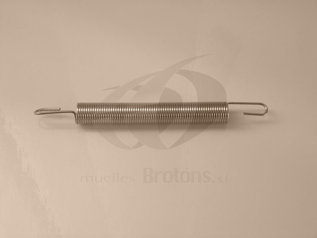 Muelle de tracción de acero inoxidable fabricado a medida