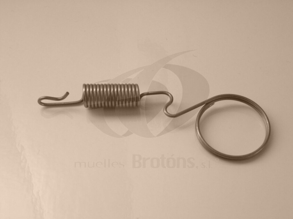 Muelle de tracción de acero inoxidable fabricado a medida